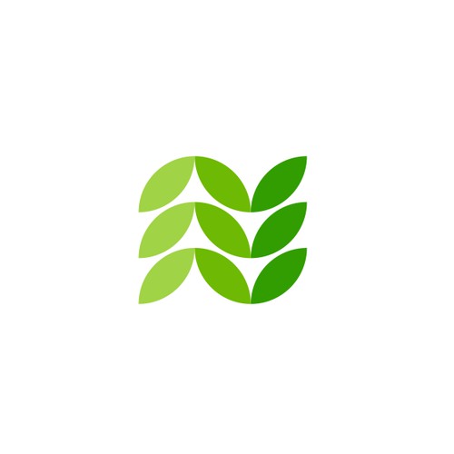 letter N + Leaf logo concept