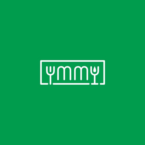 Modern logo for Ymmy, an online food shop