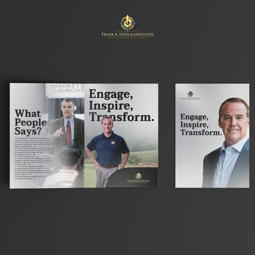 Sleek and professional speaker promo folder