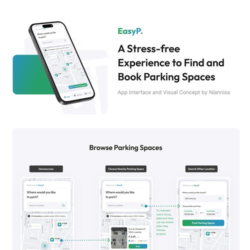 Book Parking Spaces App