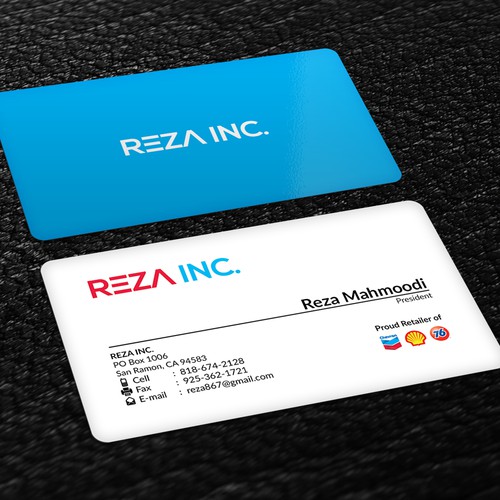 Reza Inc. Business Card