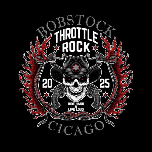 skull cowboy t shirt design