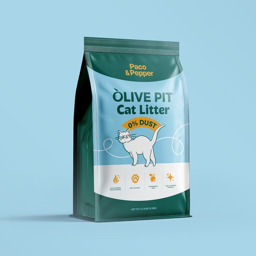 Packging for cat litter product 