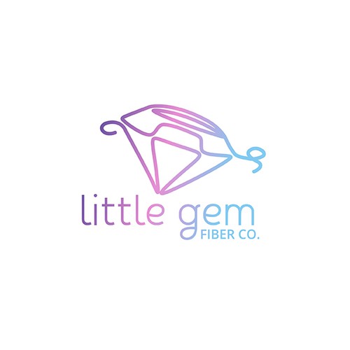 Little Gem Fiber Co. Logo Design