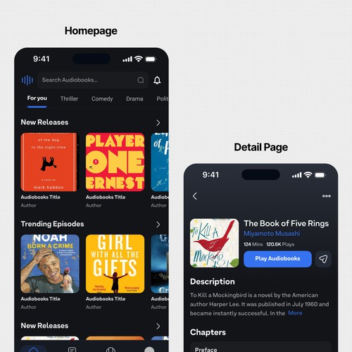 Modern Audio Podcast App