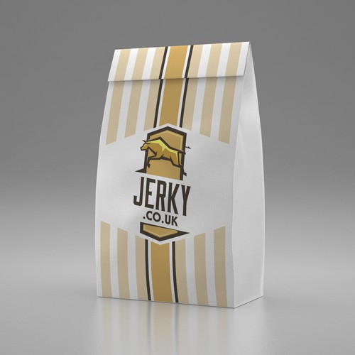 Logo & Paper-Bag Design for JERKY.co.uk