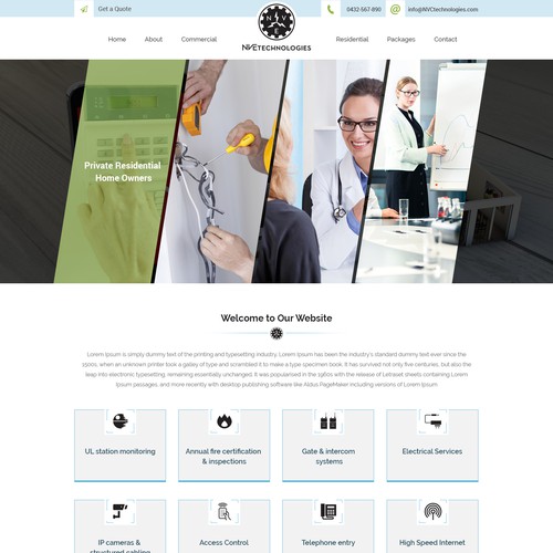 Responsive website design