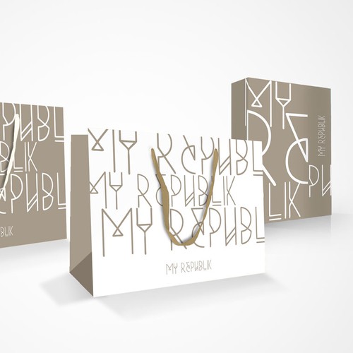 Stylish packaging for My Republik