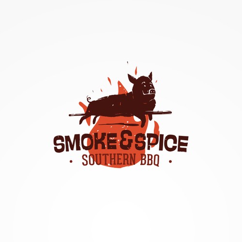 Eye-catching logo for a BBQ restaurant