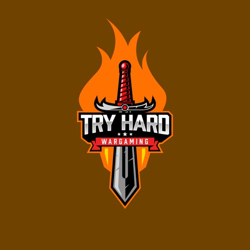 try hard logo