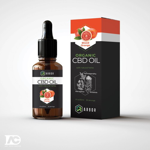 CBD oil company packaging design