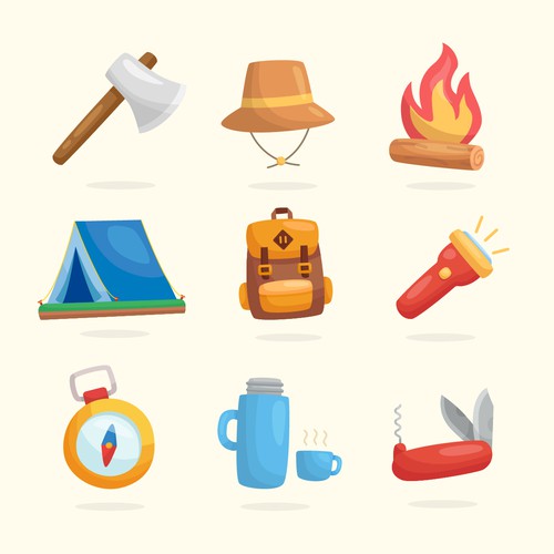 Outdoor Activity Icon Collection