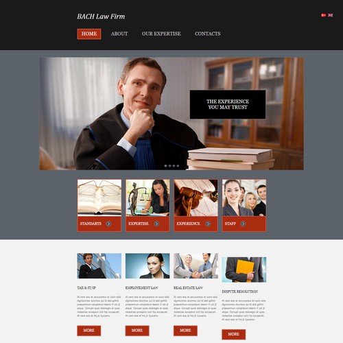 Web site for innovative law firm