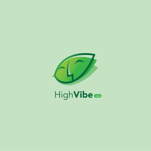 Unique and bold logo design for Highvibe.live