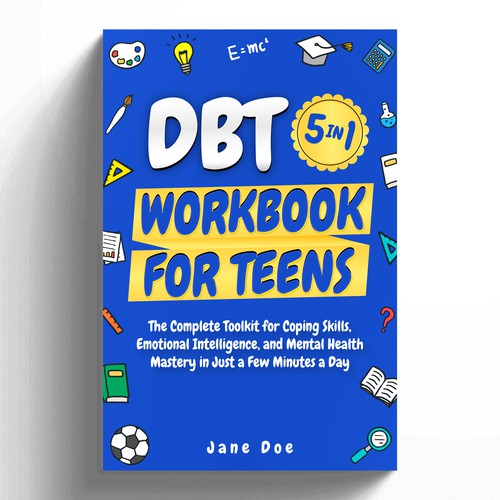 Book cover design - DBT WORKBOOK FOR TEENS
