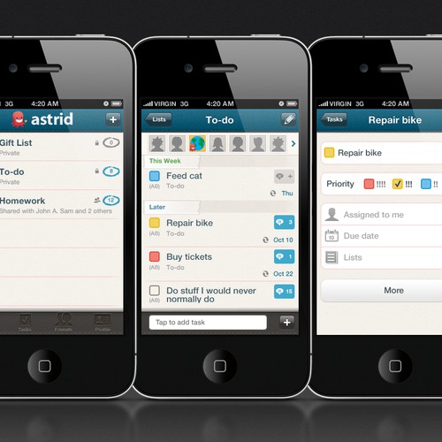 Help Astrid  with a new app design