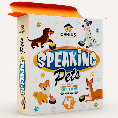 Speaking pets packaging