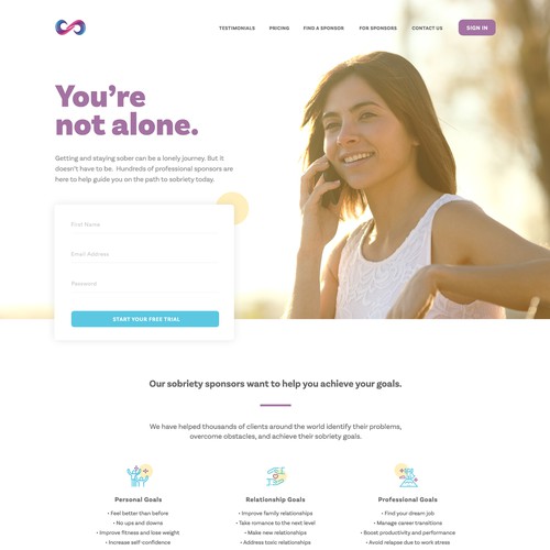Sobriety.com Redesign