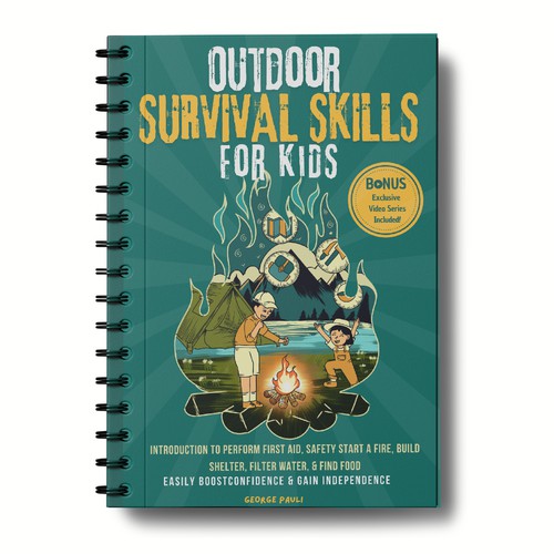 outdoor survival skill for kid cover book