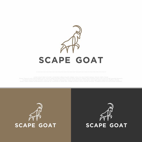 Monoline logo concept for Scape Goat