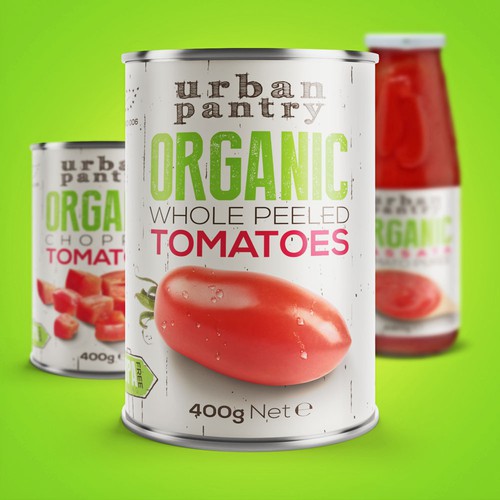 Urban Pantry Organic Tomato Labels
