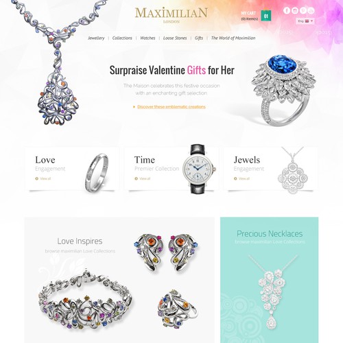 Creating Web Page for Maximilian Jewellery Website!