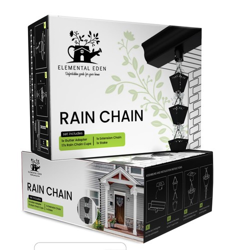 Rain chain retail packaging 