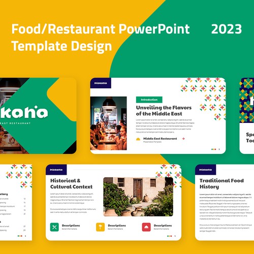 Food and Restaurant PowerPoint Presentation Design