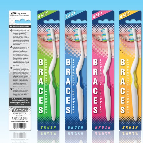 packaging design for Tess oral health