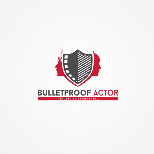 Create an AWESOME logo for 'Bulletproof Actor' - a new mindset coaching video course for actors!