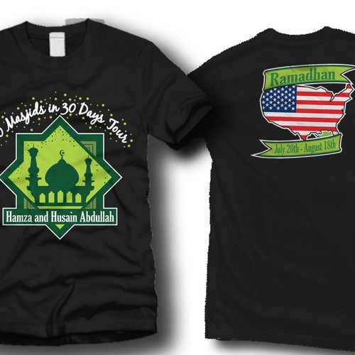 I'm looking for a T-Shirt design for a special tour that features NFL Players.