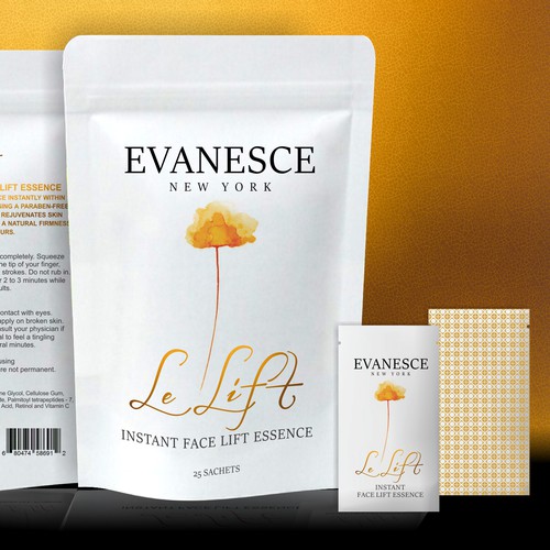  Word logo, a sachet packaging, a ziplock bag