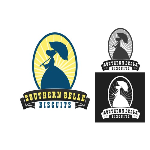 create a logo for Southern Belle Biscuit that captivates the charm of the South