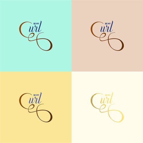 Be my curl Logo Design