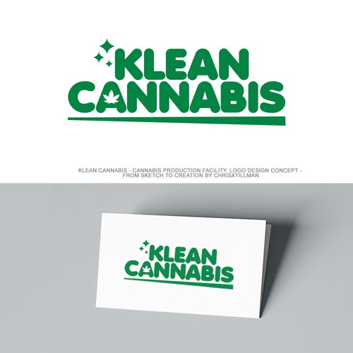 Klean Cannabis Logo Design Concept