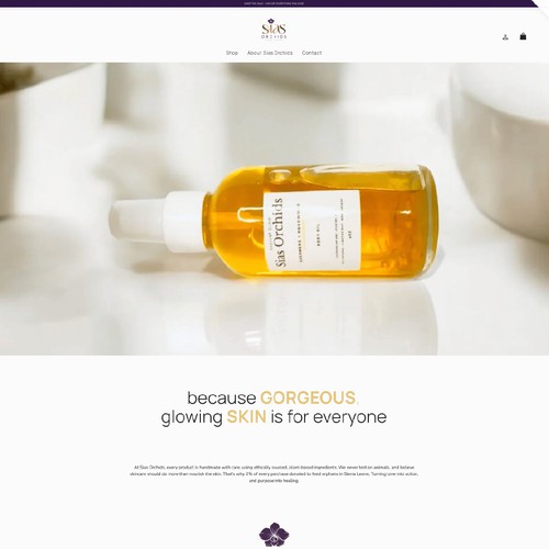 Web page designed for a contest entry.