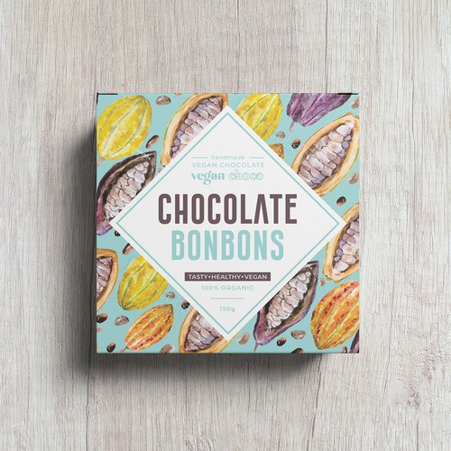 Chocolate bonbons box design