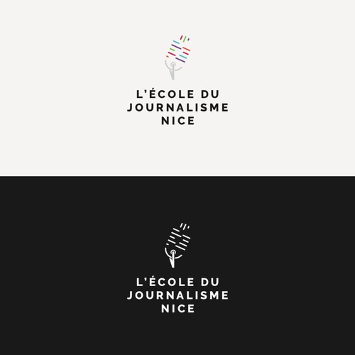 Concept de logo Ecole de journalisme