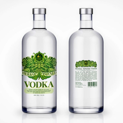 Label for hemp's vodka