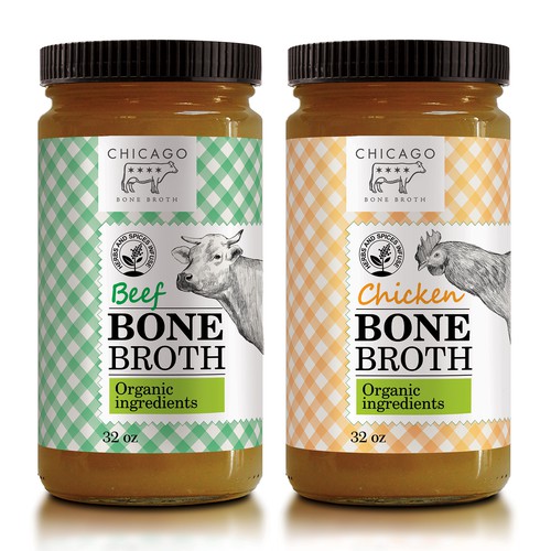 label design for bone broth