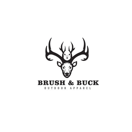 Logo design for "Brush & Buck"