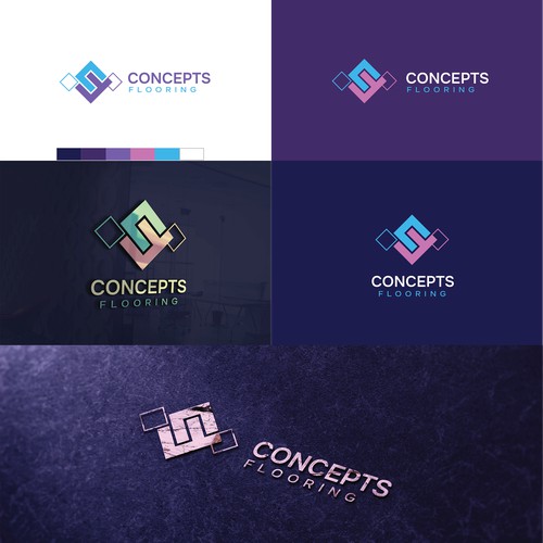 Logo concept for Concepts Flooring