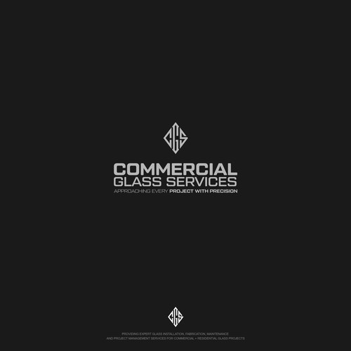 Logo for Commercial glass installation company