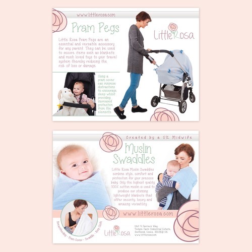 Leaflet for Baby product (Little Rosa)