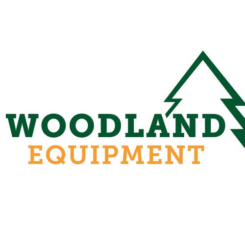 Minimalist logo concept for forestry equipment company