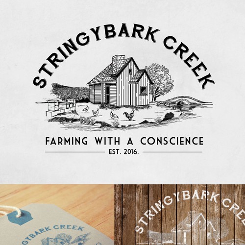 Logo concept for famous farm