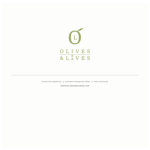 Logokonzept für einen Versandhandel und Hersteller von Olibenblättertees und anderen Bioprodukten