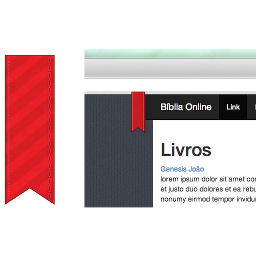 New "bookmark" style icon for website.