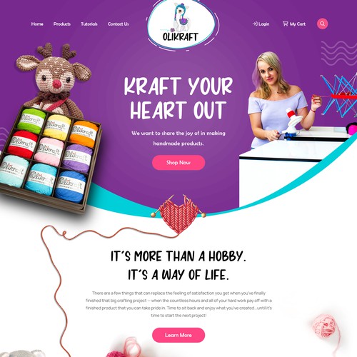 Funky Website Design For Shopify Store