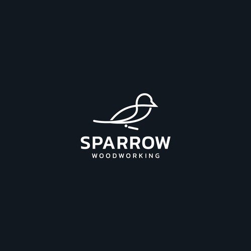 logo concept for SPARROW WOODWORKING